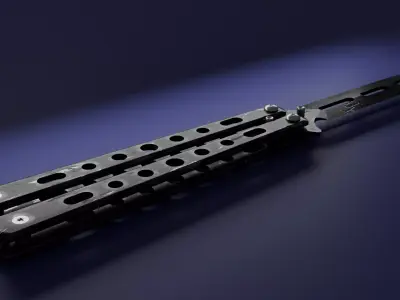 Butterfly Knife 3D model