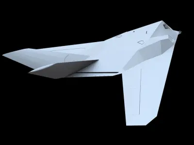 Lockheed F-117A Nighthawk Free low-poly 3D model