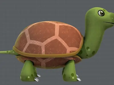 Turtle V01 Low-poly 3D model