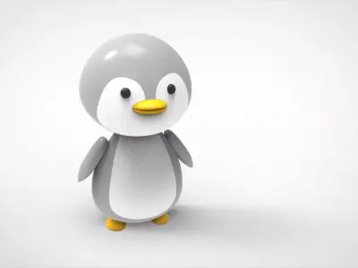 Baby Penguins 3d model - Stl file for 3d printing 3D model