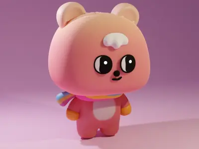 Sunny Lazy Bear Free 3D model