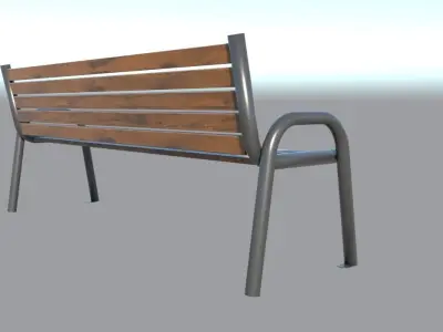 Bench park 3D model order