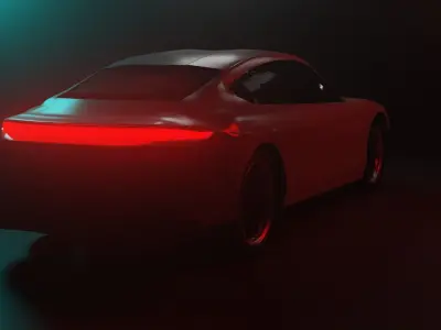 Porsche Taycan for free Free 3D model