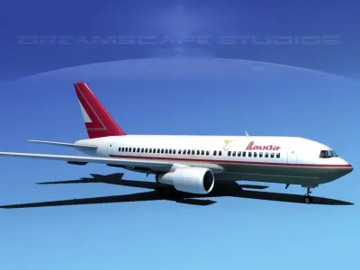 Boeing 767-200ER Lauda 3D model