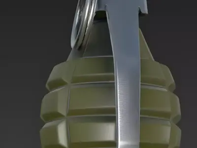 Tactical Military Fragmentation Grenade 3D Model Low-poly 3D model