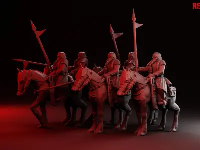 Death squad Cavalry of Imperial force 3D print model