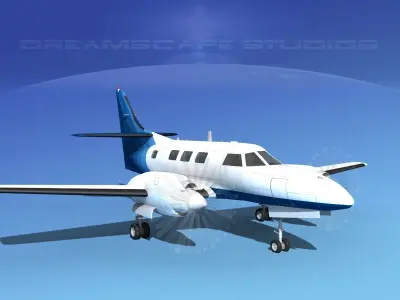 Swearingen SA226-T Merlin III V04 3D model