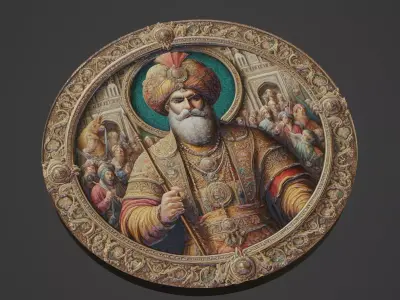 Tamerlane Medallion 3D print model