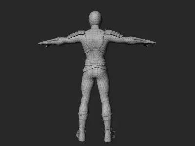 Cyberpunk Samurai Low-poly 3D model
