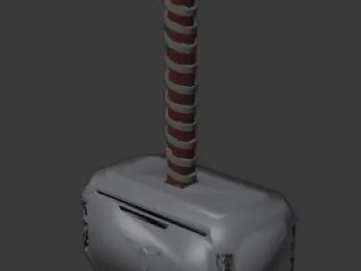 thor hammer -mjolnir Free low-poly 3D model