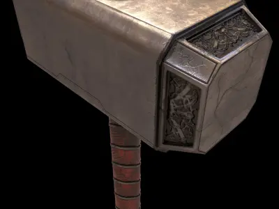 Hummer thor hammer Low-poly 3D model