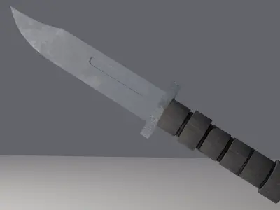 Combat Hunting Knife 3D model