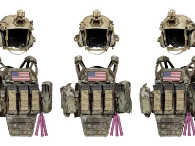 CRYE JPC 2 PLATE CARRIER V4 Low-poly 3D model