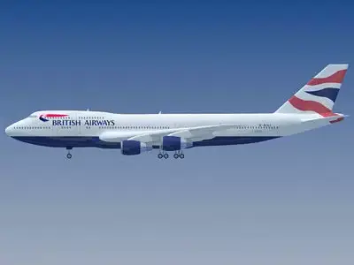 British Texture Boeing Airbus 3D model