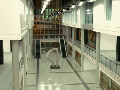 interior mall 3D model