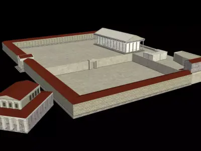 Athena Temple Troy VIII 3D model