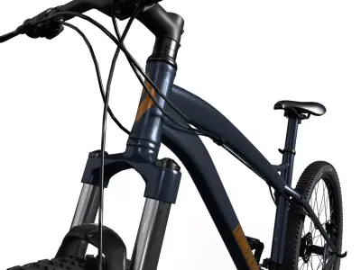Mountain Cycle 3D Model Low Poly PBR Textured FBX Low-poly 3D model