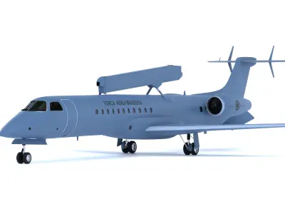 Embraer R-99 - The AMAZON WATCHTOWER - Low-poly 3D model