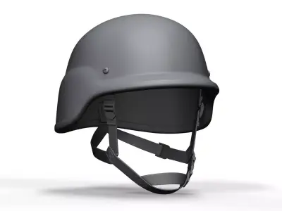 Police Helmet - High and Low Poly 3D model