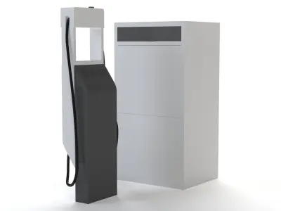 ABB Terra HP Dynamic DC EV Dispenser 3D model