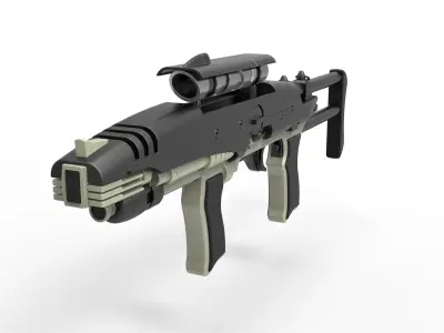 Hero MACO Particle Rifle from Star Trek Enterprise 3D model