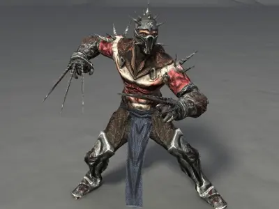 Underworld Warrior Low-poly 3D model