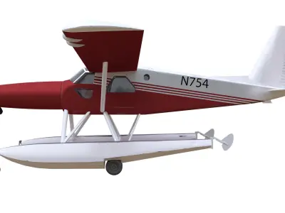 3D Plane - N754 Ugly Duck 3D model