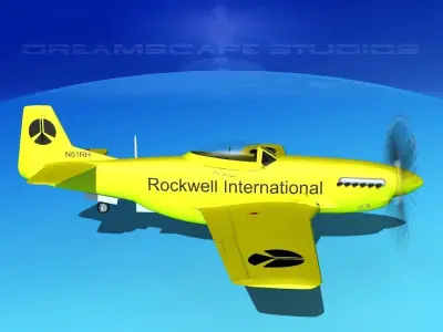 P-51 Mustang Sport Ole Yeller 3D model