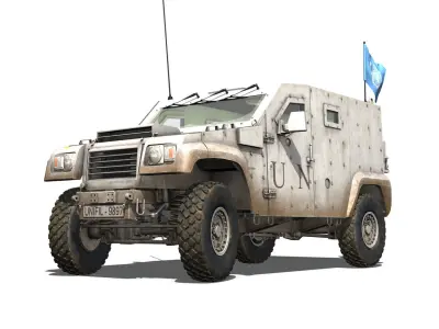 Auverland Panhard PVP - United Nations 3D model