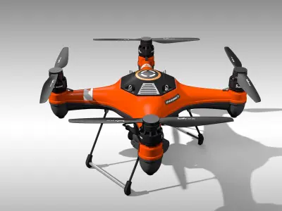SplashDrone 3 Plus with Gimbal Camera 3D model