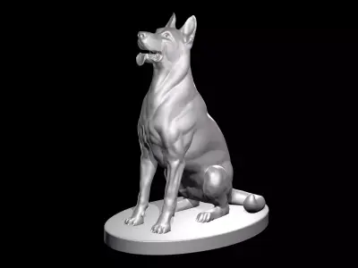 German Shepherd Dog  3D model