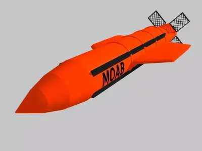 GBU-43 MOAB 3D model