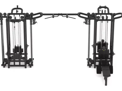 Technogym Cable Stations 8 with Tower 3D model
