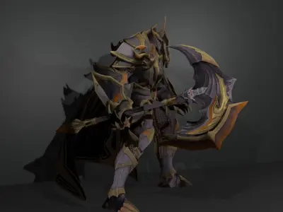 boss knight 3D model