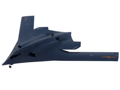 Xian H-20 stealth bomber Low-poly 3D model
