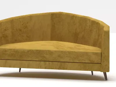 Modern Corner Sofa Chair Free 3D model