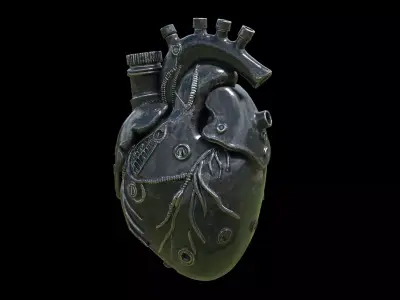 mechanical heart 3D model