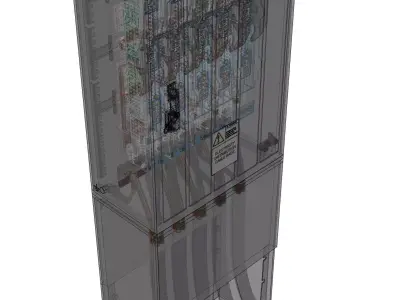 Power cable distribution rack Free 3D model