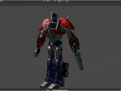 Optimus Prime TFP Low-poly 3D model