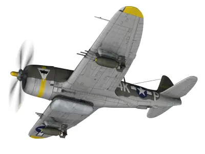 Republic P-47D Thunderbolt - Sigma Nu Girl 3D model