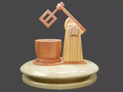 Bread Mixer Free low-poly 3D model