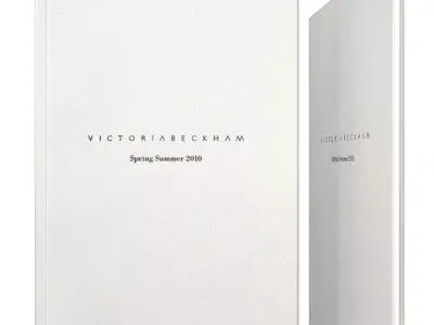 Designer Leaflet -Victoria Beckham LOW POLY Low-poly 3D model