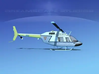 Bell OH-58B Mexican Air Force 2 3D model