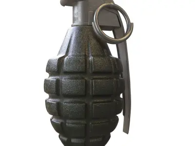Mk-2 Frag grenade 3D model