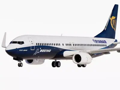 Ryanair Boeing House 737-800 3D model