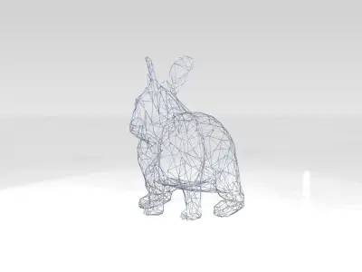 Rabbit Wireframe 3D model