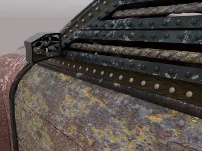 Postapo Style Car - Nissan 350Z 3D model