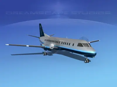 SAAB 2000 Universal Charter 3D model