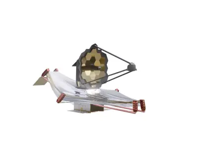 James webb space telescope  Low-poly 3D model
