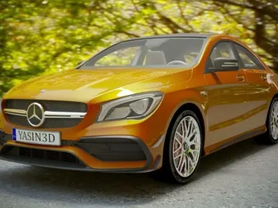 Car Mercedes Benz Cla45 Amg 2017 Free 3D model